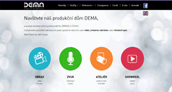 Desktop Screenshot of dema.cz