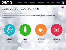 Tablet Screenshot of dema.cz
